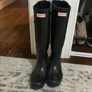 Hunter Tall Black Rain Boots